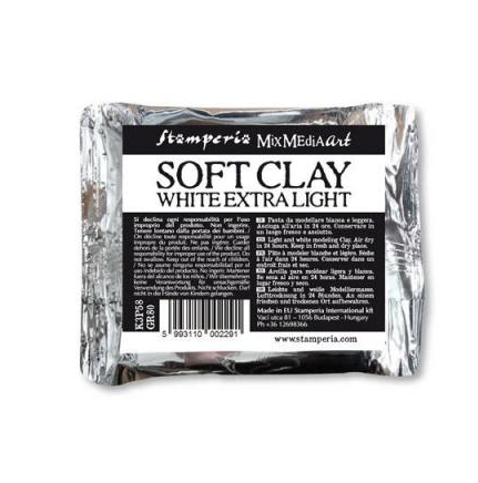 Soft Clay Мягкая глина Stamperia белая, 80гр
