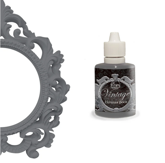 Декоративная краска с эффектом патины "Ночная роса"