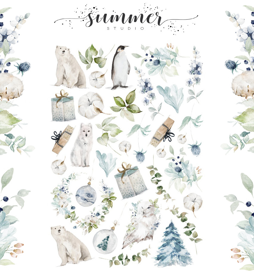 Набор высечек Summer Studio "Northern lights"