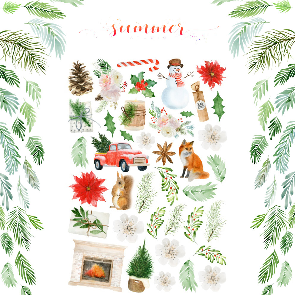 Набор высечек Summer Studio "Winter traditions"