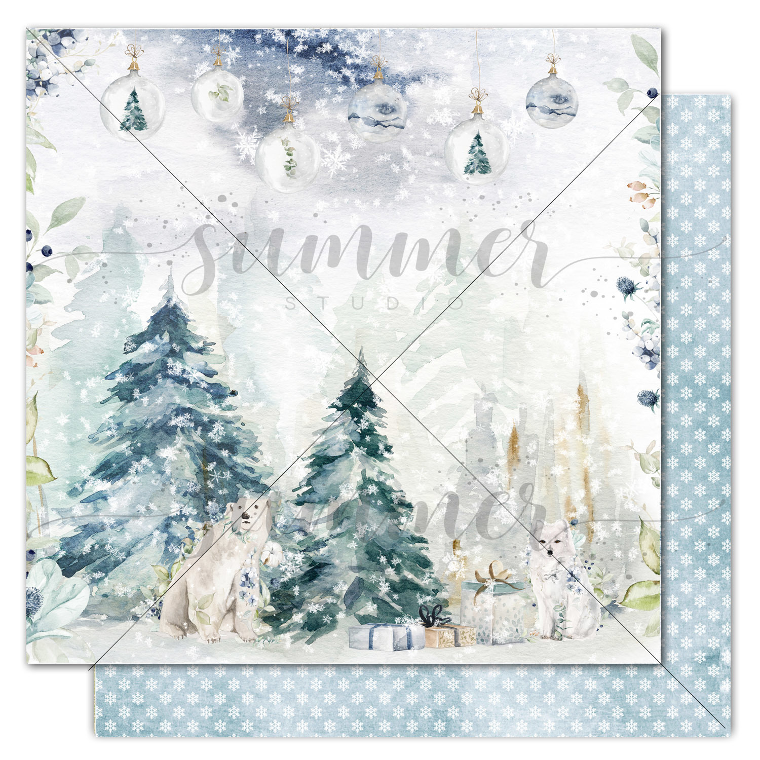 Бумага Summer studio "Northern lights", Polar night (SMST130)