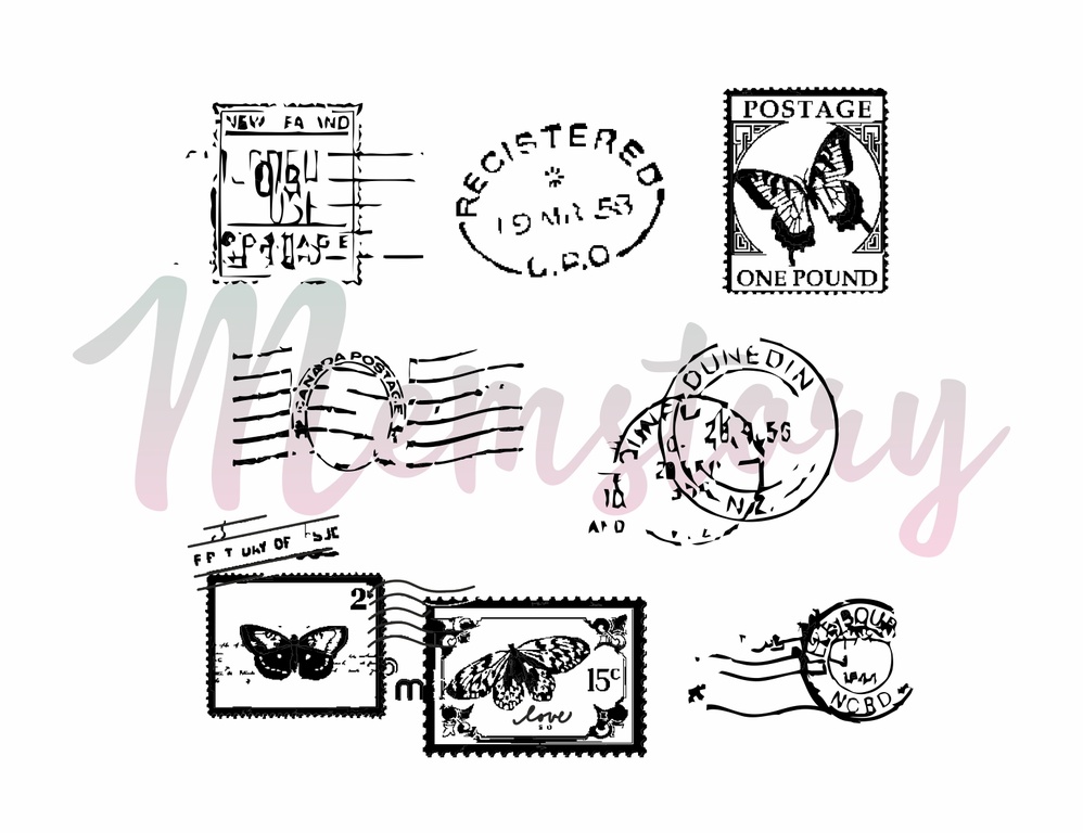 Штамп Memstory "Марки"