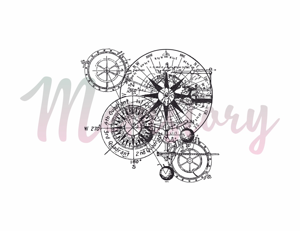 Штамп Memstory "Морской орнамент"