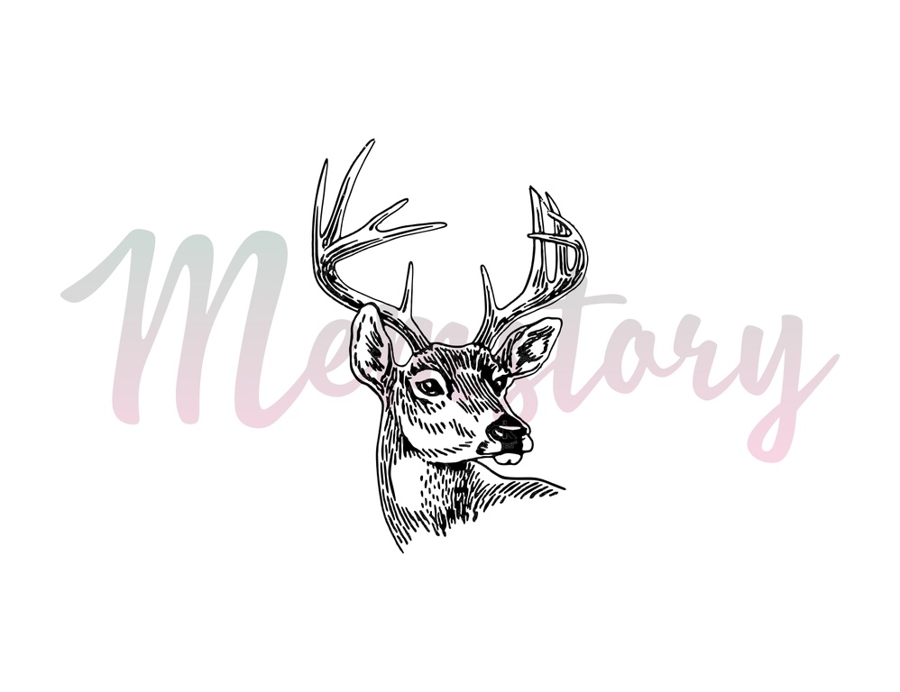 Штамп Memstory "Голова оленя"