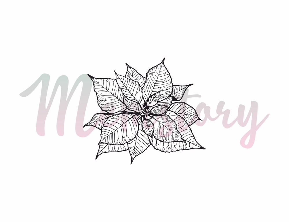 Штамп Memstory "Пуансетия"