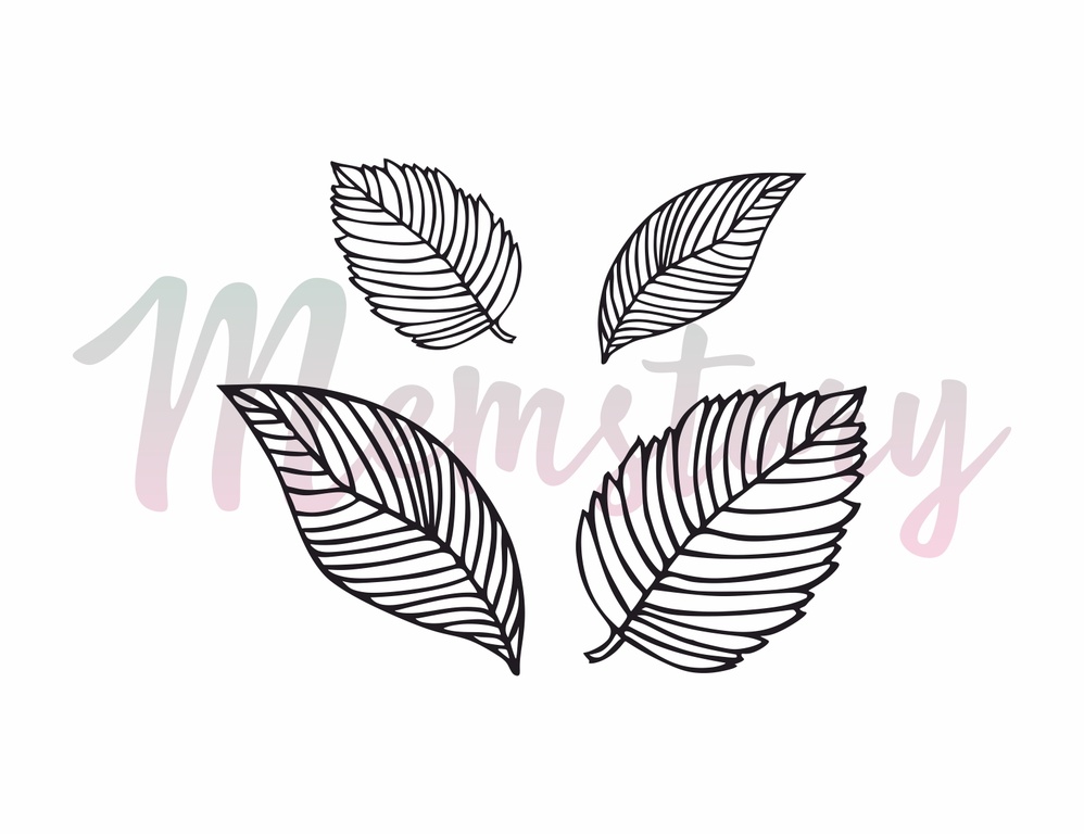 Штамп Memstory "Набор листочков"