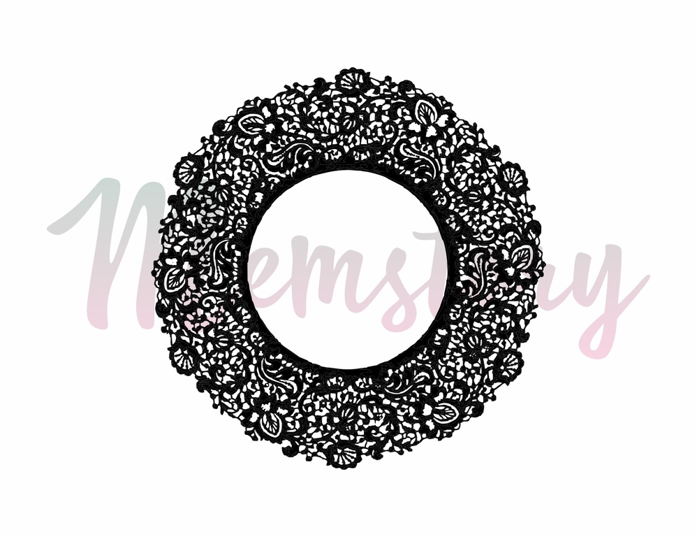 Штамп Memstory "Кружевная рамочка"