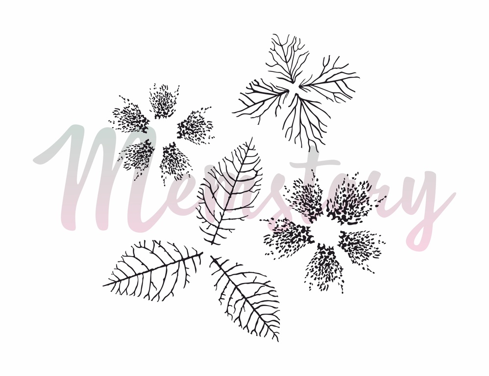 Штамп Memstory "Прожилки для цветоделия"