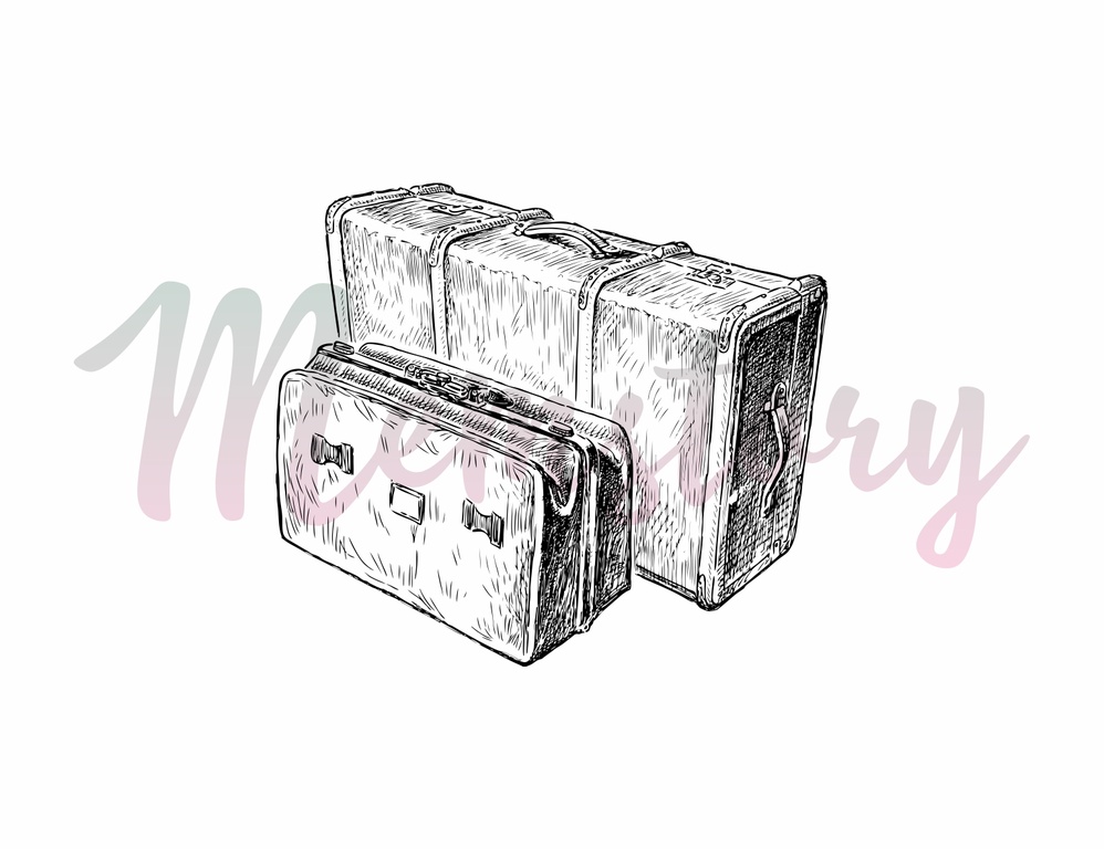 Штамп Memstory "Два чемодана"