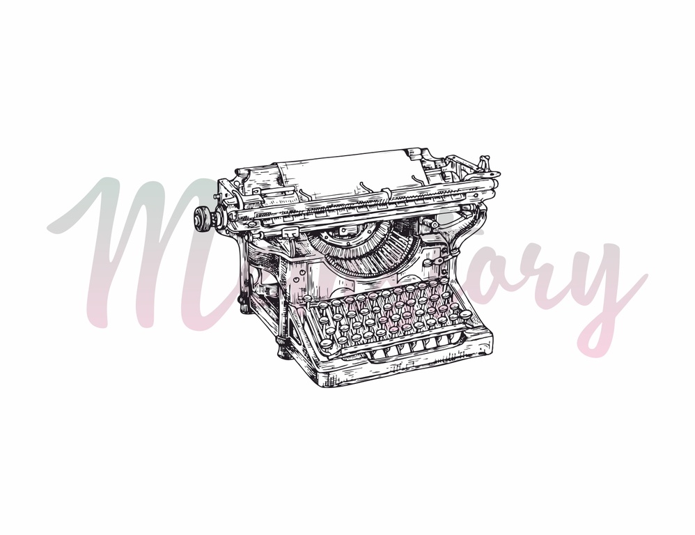 Штамп Memstory "Пишущая машинка"