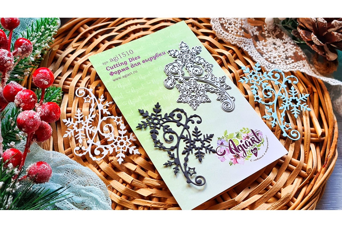 Нож для вырубки Agiart "Искрящийся снег №1"