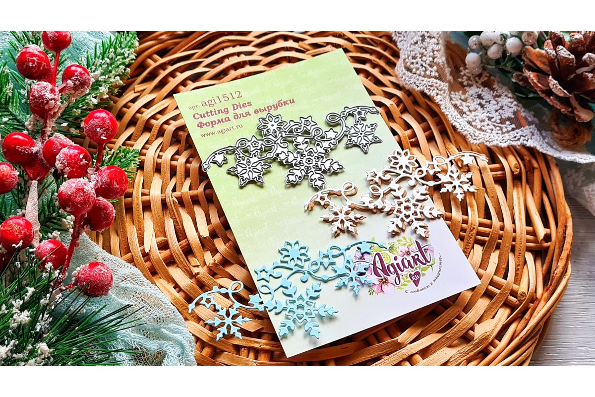 Нож для вырубки Agiart "Искрящийся снег №3"