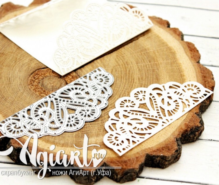Нож для вырубки Agiart "Ажурная створка"
