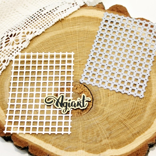 Нож для вырубки Agiart фоновый "Школьная клетка"