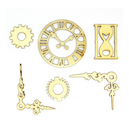 Набор деревянных украшений Рукоделие "Течение времени"