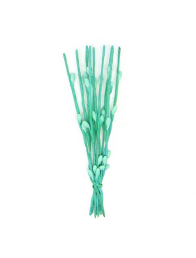 Декоративный букетик "Весенние веточки". Цвет мятный. Рукоделие.