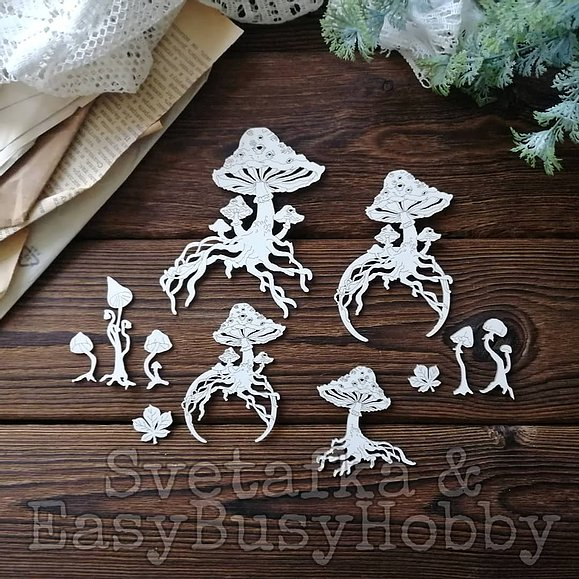 Чипборд EasyBusyHobby "Грибное потомство"