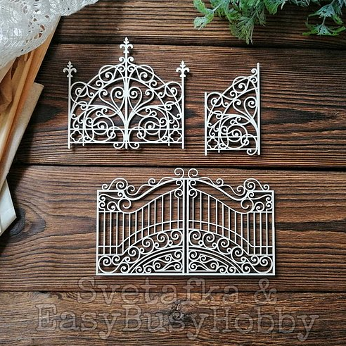 Чипборд EasyBusyHobby "Садовые ворота"