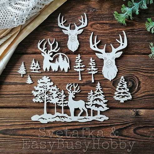 Чипборд EasyBusyHobby "Лес до неба"