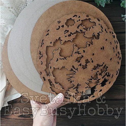 Заготовка для альбома из МДФ EasyBusyHobby "МОЯ собственная ЛУНА"