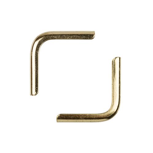 Уголки металлические для альбома 14 мм, 4 штуки, под золото