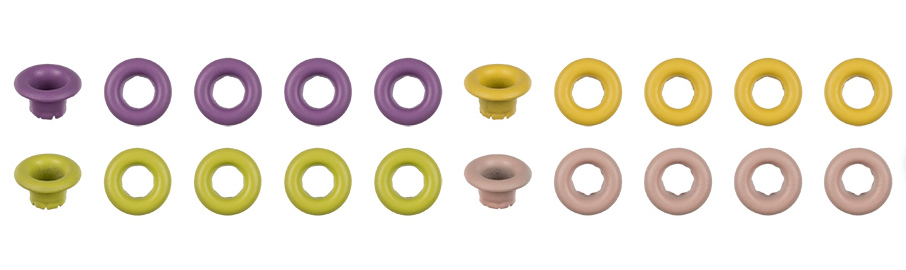 Набор люверсов MrPainter цветочный микс (4 цвета)