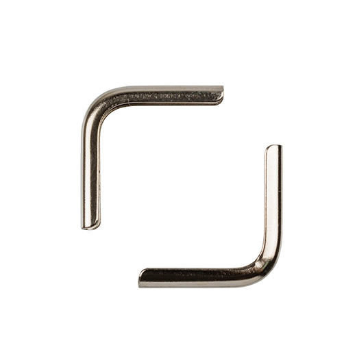 Уголки металлические для альбома 14 мм, 4 штуки, под серебро