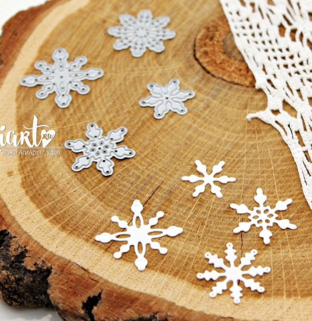 Нож для вырубки Agiart "Снежинки сет № 5"