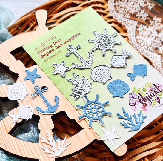 Нож для вырубки Agiart "Морской сет"