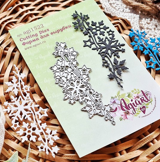 Нож для вырубки Agiart "Зимние искры"