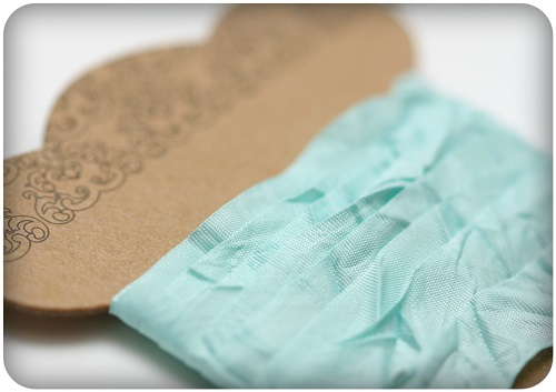 Шебби лента Scrapberrys 1 см, цвет Тиффани