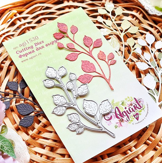 Нож для вырубки Agiart "Молодые листья"