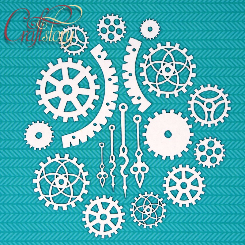 Чипборд CraftStory "Часовой механизм"