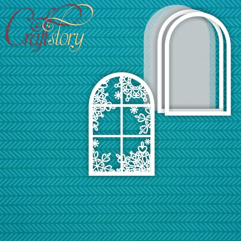 Чипборд CraftStory шейкер "Зимнее окно"