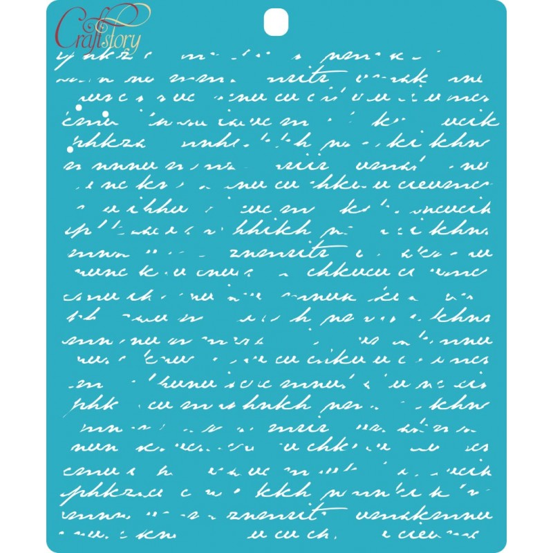 Трафарет пластиковый CraftStory "Рукопись"