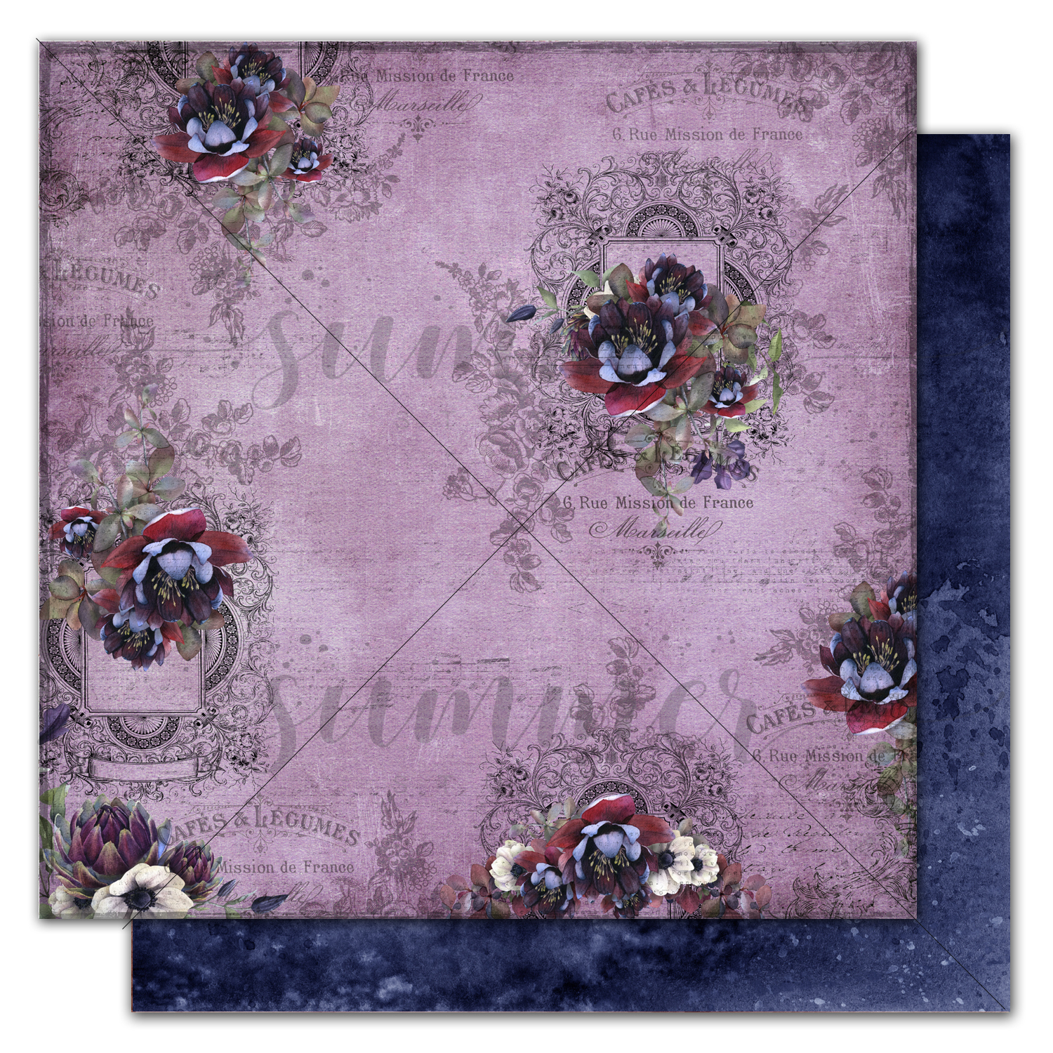 Бумага Summer studio "Darkness" Dark and beauty (SMST143)