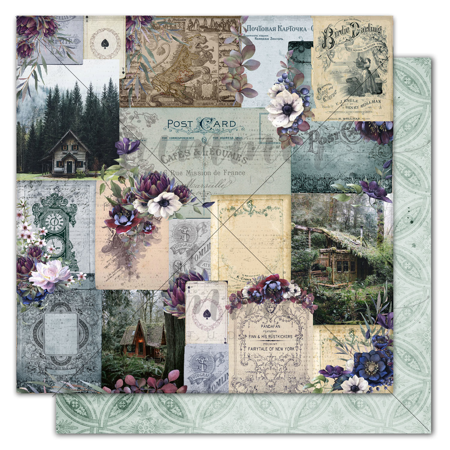 Бумага Summer studio "Darkness" Dark cards (SMST144)