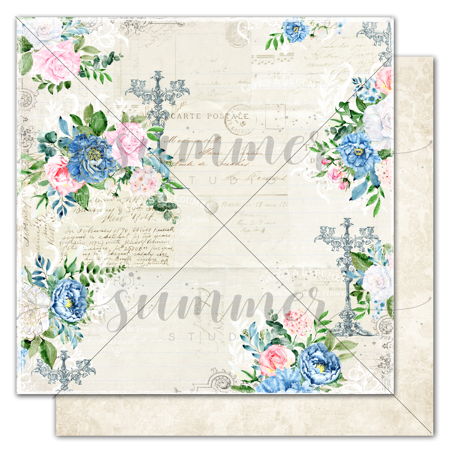 Бумага Summer studio "Royal garden", Road of flowers (SMST146)