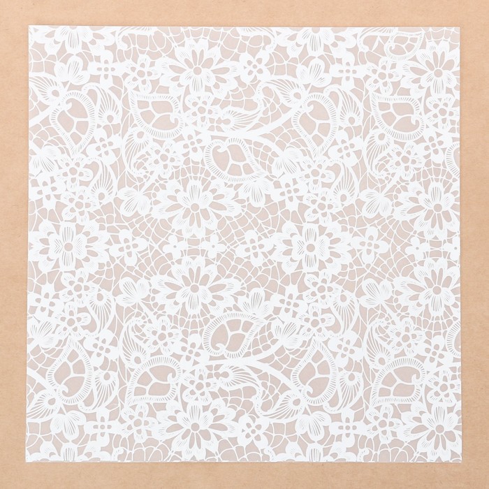 Калька декоративная 20 х 20 см «Кружева»