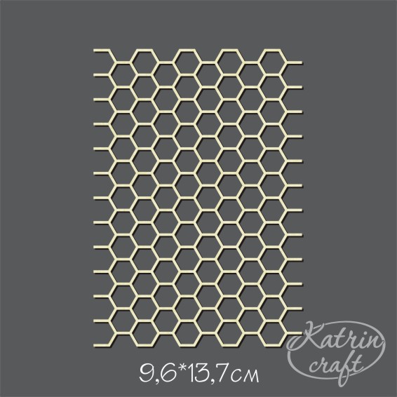 Чипборд Katrin craft "Фоновый А6 Соты"