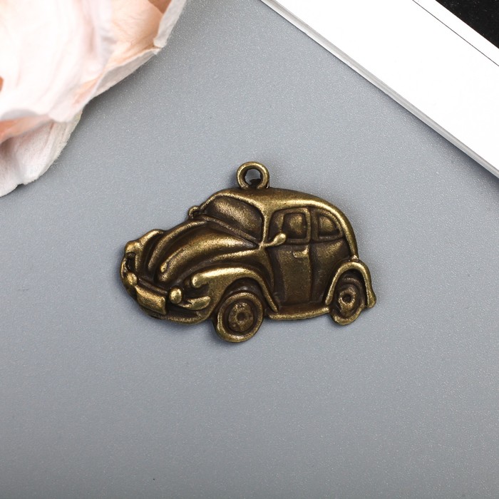 Подвеска металлическая "Ретро автомобиль" цвет бронзовый (308)