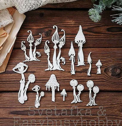 Чипборд EasyBusyHobby "Грибная вселенная"