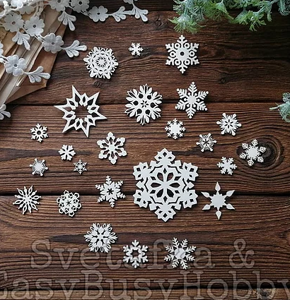 Чипборд EasyBusyHobby "Кристаллы Н2О"