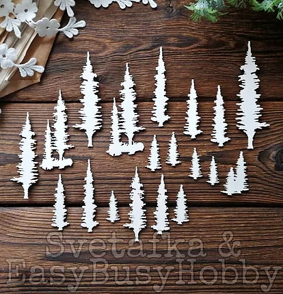 Чипборд EasyBusyHobby "Ёлки палки, лес густой"