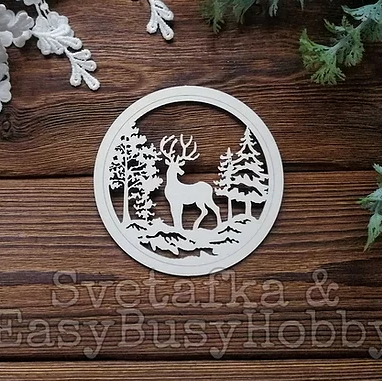 Чипборд EasyBusyHobby "Встреча на опушке. Шар"