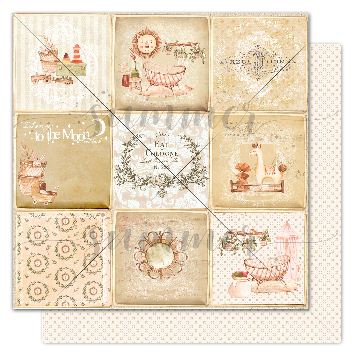 Бумага Summer studio "Nursery" Baby's card (SMST155)