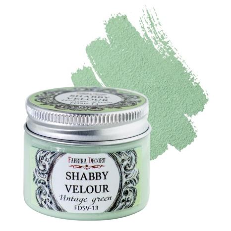 Краска Фабрика декору "Шебби велюр", цвет Винтажная зелень
