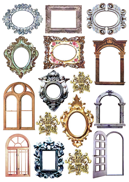 Оверлей Фабрика Декору «Цветные рамки», А4