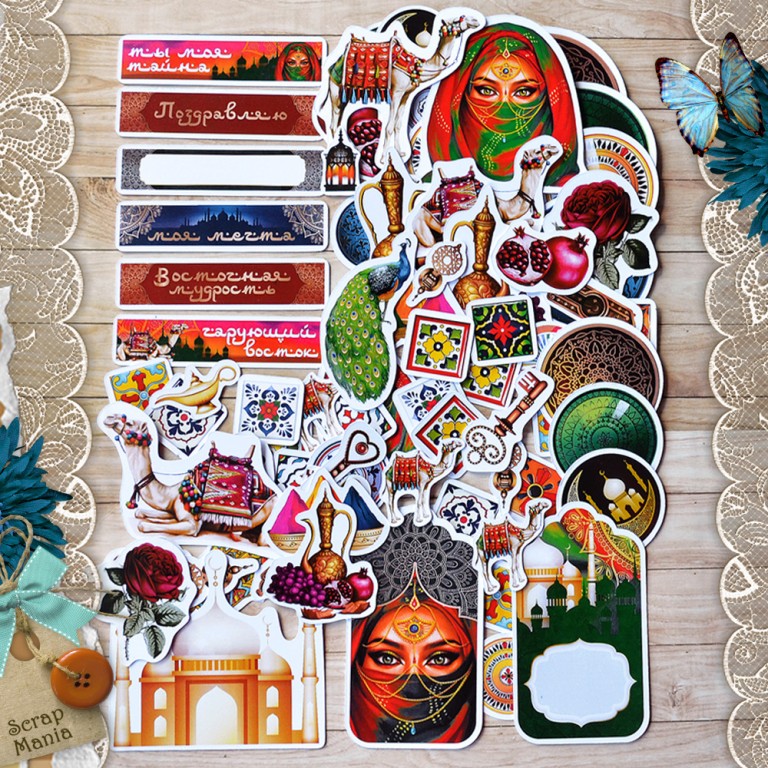 Набор высечек ScrapMania "Сердце востока"