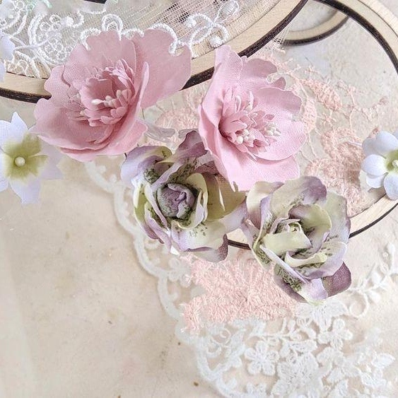 Набор тканевых цветов ArtBounty "Нежный микс"